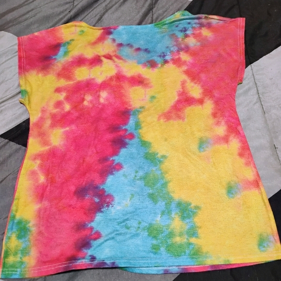 Grateful Dead Women's Colorful Tie-Dye Skull Tee - Picture 6 of 8